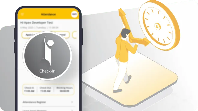 iPresent by Infoways — Live check-in and check-out from the phone